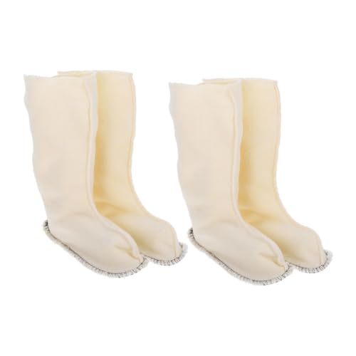 OUNONA 2 Paare Warme Weiche Abnehmbare Innenfutter für Herren Gummistiefel und Schneestiefel Isolierende Langlebige Regen Arbeitsschuh Einlagen für Kalte Wintertage Vielseitig Einsetzbar von OUNONA