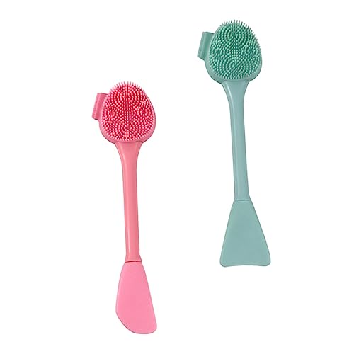 OUNONA 2 STÜCK Gesichtsreinigungsbürsten Effektive Makeup Entferner Multifunktionale Pinsel für Gesichtspflege für DIY Anwendungen Vermeidung von Mitessern von OUNONA