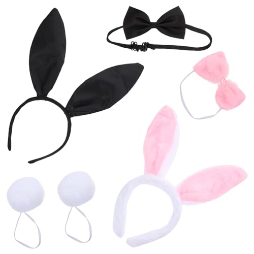 OUNONA 2sätze Hasenohren Stirnband Mit Fliegendem Kaninchen Ohren Haarband Für Cosplay Halloween Und Karneval Kostümrequisiten Aus Leichtem Material von OUNONA