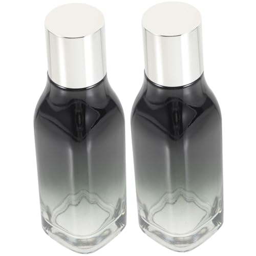 OUNONA 2 Stck Glas Make Up Flaschen mit Deckel Quadratisch Schwarz Verlaufend Langlebig Sicher und Nachfüllbar für Reisen und Kosmetikaufbewahrung für Frauen und Mädchen OUNONA 2 Stck Glas Make Up Flaschen mit Deckel Quadratisch Schwarz Verlaufend Langlebig Sicher und Nachfüllbar für Reisen und Kosmetikaufbewahrung für Frauen und Mädchen von OUNONA
