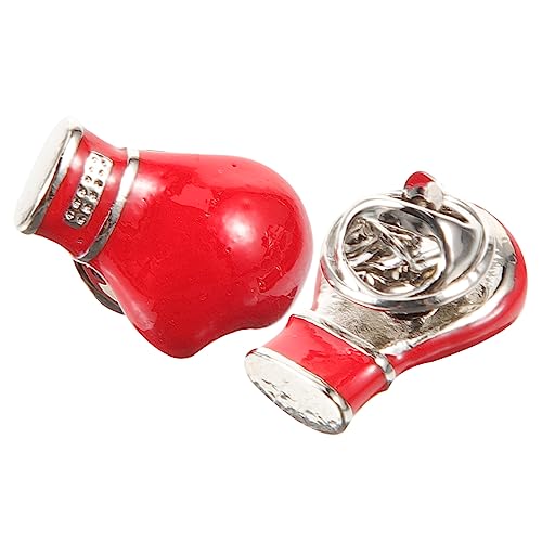 OUNONA 2 Stück Boxhandschuhe Broschen Dekorative Sport Broschen für Männer Kreative Anstecknadeln für Kleidung und Taschen für Fitness Enthusiasten von OUNONA