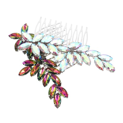 OUNONA 2 Stück Braut Haarkamm mit Handgefertigten Strasssteinen Seitlicher Schmuck für Hochzeit und Ball Komfortabel Sitzend Stilvolles Design Geeignet für Geburtstagsfeiern und Festliche von OUNONA