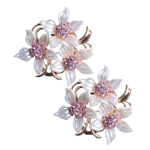 OUNONA 2 Stück Broschen für Damen Anstecknadeln mit Strasssteinen Sicherer Verschluss Vielseitige Schmuck accessoires für Kleidung und Schals Langlebige Modebroschen für Festliche von OUNONA