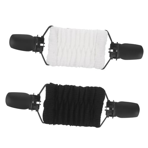 OUNONA 2 Stück Damen Strickjacken Clips mit Elastischem Taillenband Vielseitige Pullover Clips für Sicheren Halt und Stilvolle Weiß und Schwarz Passend für Cardigans und Kleider von OUNONA