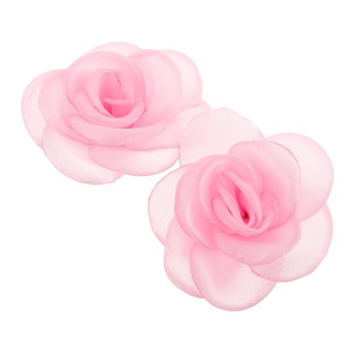 OUNONA 2 Stück Dekorative Schuhclips für Damen Handgefertigte Ornamente Blumenform für High Heels Flats Slipper Stilvolle Schuhschnallen von OUNONA