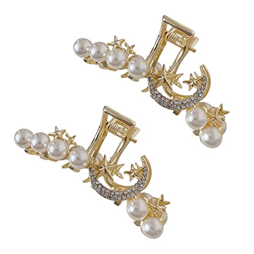 OUNONA 2 Stück Geometrische Perlen Haarklammern aus Dekorative Haarklammern für Damen Haarschmuck Accessoires für Alltag Party und Urlaub von OUNONA