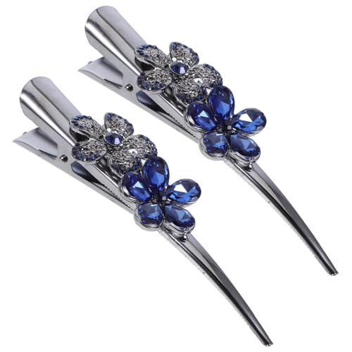 OUNONA 2 Stück Haarspangen mit Strasssteinen Schmuck Haarclips für Braut und Brautjungfer Robuste Legierung Design für Sicheren Halt bei Hochzeit und Alltag von OUNONA