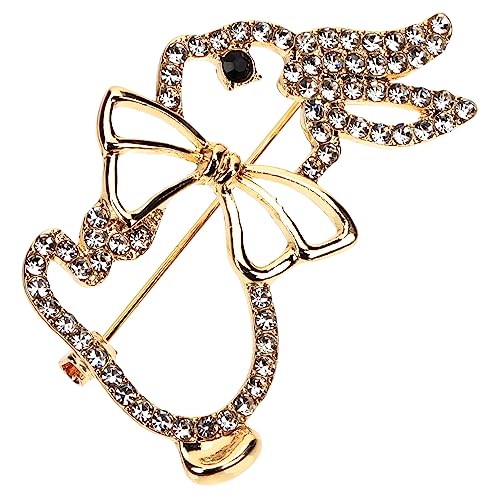 OUNONA 2 Stück Kaninchen Brosche Kreative Anstecknadel für Kleidung Cartoon Bunny Pin Hochwertigem Legierungsmaterial für Ostern Partys und Besondere Anlässe von OUNONA