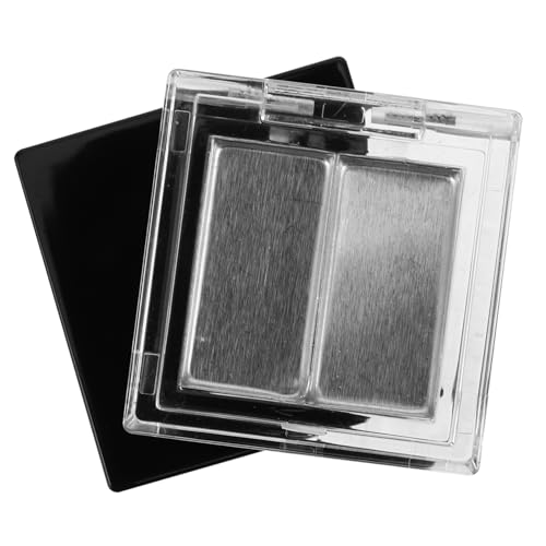 OUNONA 2 Stück Kleine Praktische Make Up Palette aus Robustem Fächer für Lidschatten und Lippenstift Vielseitig für Highlighter und Einfach zu Reinigen für Unterwegs von OUNONA