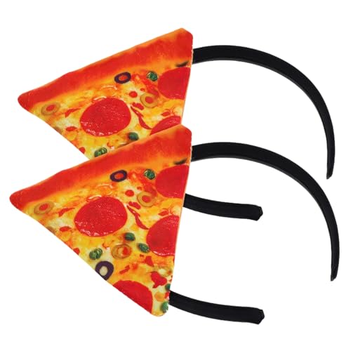 OUNONA 2 Stück Lustiges Pizza Stirnband für Cosplay und Bühnenauftritte Leicht Bequem und Langlebig für Festivals und Kreative Kostüme OUNONA 2 Stück Lustiges Pizza Stirnband für Cosplay und Bühnenauftritte Leicht Bequem und Langlebig für Festivals und Kreative Kostüme von OUNONA