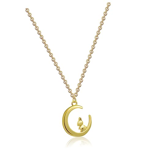 OUNONA 2stücke Hase Mond Anhänger Halskette Damen Schmuck Retro Stil Verstellbare Schlüsselbein Kette Modeschmuck Geschenkidee OUNONA 2stücke Hase Mond Anhänger Halskette Damen Schmuck Retro Stil Verstellbare Schlüsselbein Kette Modeschmuck Geschenkidee von OUNONA