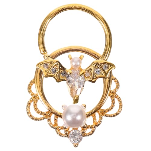 OUNONA 2 Stück Nasenringe Metallschmuck Langlebig Damen Mädchen Modisch Hautfreundlich für Party Bühne Alltag von OUNONA