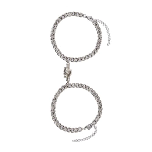 OUNONA 2 Stück Pärchen Armband Armband Verstellbar Freundschaft Schmuck zum Valentinstag für Partner und von OUNONA