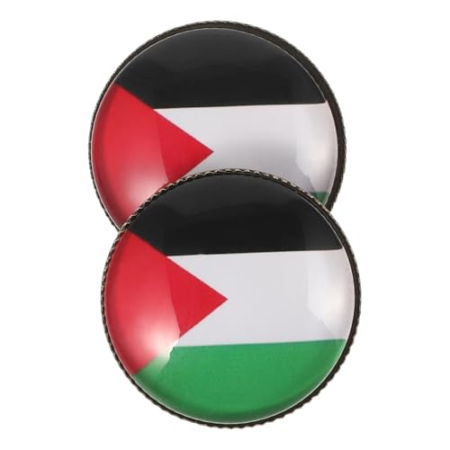 OUNONA 2stücke Anstecknadel Mit Palästinensischer Flagge Metall Brosche Für Kleidung Taschen Palästina Pins Für Herren Damen von OUNONA