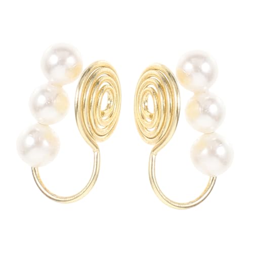 OUNONA 2 Stück Perlen Ohrclips Schmerzfrei Ohrlöcher Ohrstecker Damen Schmuck Eleganter Goldbeschichtung Stilvolles Accessoire für Alltag und Besondere Anlässe OUNONA 2 Stück Perlen Ohrclips Schmerzfrei Ohrlöcher Ohrstecker Damen Schmuck Eleganter Goldbeschichtung Stilvolles Accessoire für Alltag und Besondere Anlässe von OUNONA