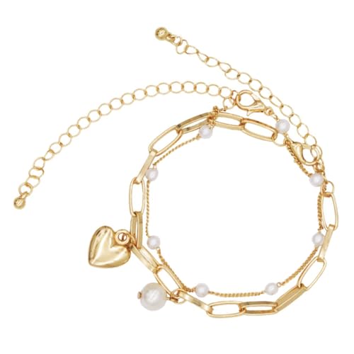 OUNONA 2 Stück Perlenarmbänder für Damen Schmuckstücke für Valentinstag und Besondere Anlässe Vielseitig Kombinierbar und von OUNONA