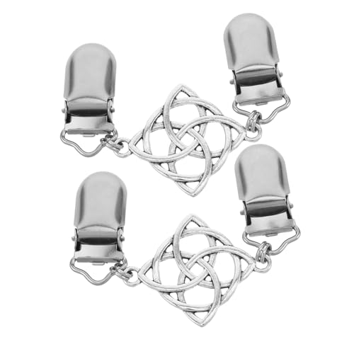 OUNONA 2 Stück Retro Schal und Pullover Clips mit Hohldesign Strickjacken und Kragenclips für Damen Vielseitig Einsetzbar für Kleider und Schals von OUNONA