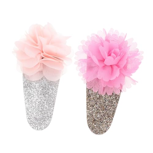 OUNONA 2 Stück Teiliges Flamingo Haarklammer für Mädchen Bunte Funkelnde Haarschmuck Rutschfeste Haarnadeln Geeignet für Alltag Geburtstag Weihnachten Modisches Accessoire von OUNONA