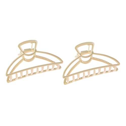 OUNONA 2 Stück Teiliges Große Haarklammern Damen Rutschfeste Ovale Haarklammer aus Stilvolle Haarclips für Starken Griff bei Alltag Büro und Freizeit Geeignet für Dickes Haar von OUNONA