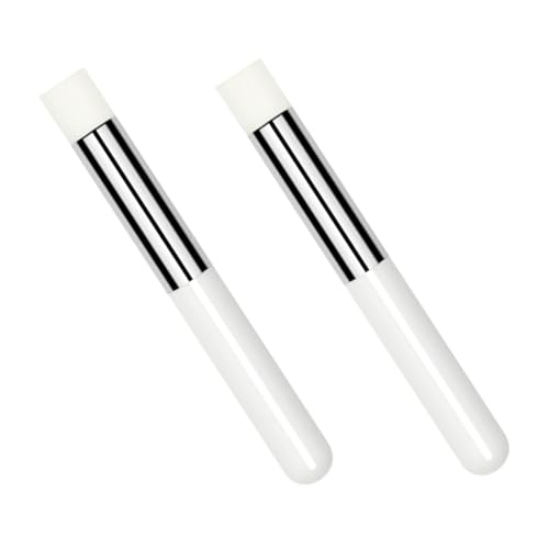 OUNONA 2 Stück Teiliges Lippenpinsel Concealer Pinsel mit Rundem Matter Spitze Präzises Lip Smudge Tool für Frauen Kompakt Leicht Tragbar für Make Up zu Hause und Unterwegs von OUNONA