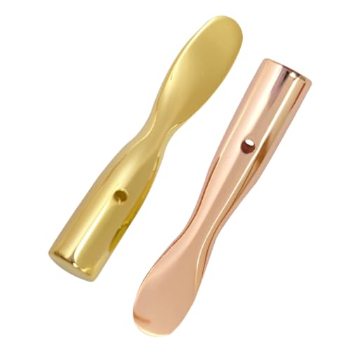 OUNONA 2 Stück Teiliges Metall Augencreme löffel mit Massagefunktion Tragbar und Handlich zur Linderung von Augenringen Schwellungen und Falten Geeignet für Tägliche Hautpflege und von OUNONA