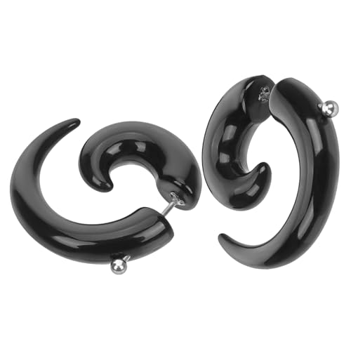 OUNONA 2 Stück Teiliges Punk Ohrstecker mit Rundem Horn krallen design Unisex Ohrringe für Damen und Herren Modische Statement Ohrschmuck für Partys Hochzeiten und Alltag von OUNONA