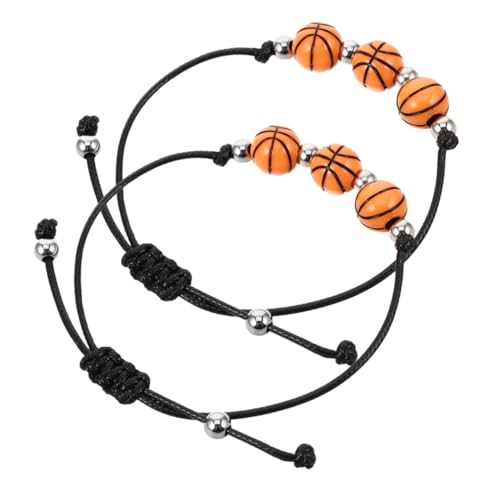 OUNONA 2 Stück Verstellbares Basketball Armbänder Langlebigem Stylisches Sport Accessoire für Mädchen Komfortabel und Sicher Beim Training Geeignet für Outdoor Sport und Fitness von OUNONA