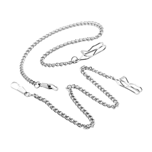 OUNONA 2 Stück Vintage Hosenkette aus Robuste Jeans Kette mit Klassischem Cowboy Design Modisches Metall Accessoire für Herren und Damen Vielseitig Kombinierbar und Langlebig von OUNONA