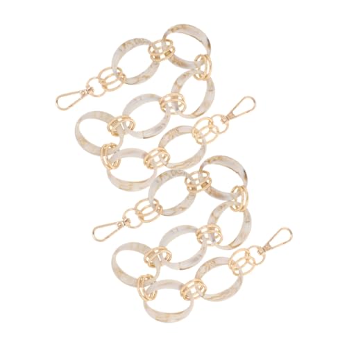 OUNONA 2 Stück Vintage Runde Ketten Schulterriemen Dicker Kettengurt für Handtaschen und Umhängetaschen Modischer Taschengurt mit Retro Vielseitig Anpassbarer Crossbody und Schultergurt von OUNONA