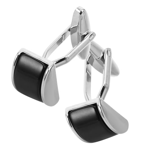 OUNONA 2 Stück Zeitloses Design mit Einfacher Anpassung Französische Manschettenknöpfe für Hochzeiten Business Anlässe Stilvolle Hemdzubehörteile von OUNONA