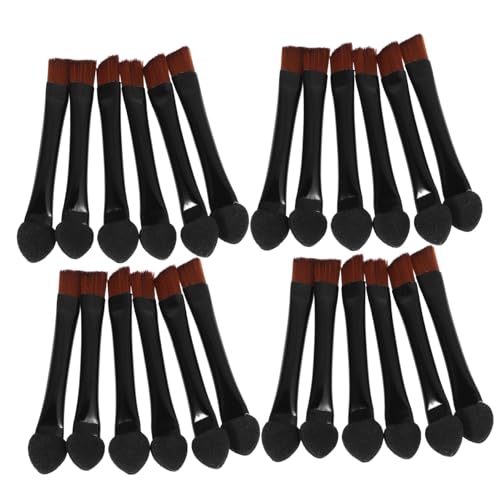 OUNONA 20 Stück Teiliges Augenbrauen Pinselset mit Doppelseitigem Schrägem Vielseitiger Make Up Pinsel für Augenbrauen und Lidschatten Tragbares Beauty Tool für Präzise Konturen für von OUNONA