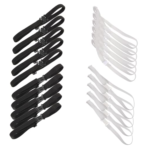 OUNONA 20 Stück Teiliges Elastisches Verstellbares Fliegenverlängerungsband Passend mit Praktischer Schnalle Geeignet für Fliegengrößen und Altersgruppen Komfortabel und Flexibel von OUNONA