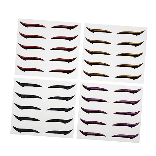OUNONA 20paare Eyeliner-aufkleber Wiederverwendbare Eyeliner-streifen Augen-make-up-tools Für Frauen Augenhaut-aufkleber Für Augen Make-up von OUNONA