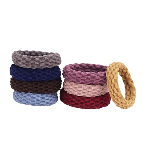 OUNONA 20stücke Elastische Haargummis Schlichte Damen Haargummis Stretch Haarring Für Mädchen Robustes Stoffmaterial Für Pferdeschwanzhalter Haarseil Für Täglichen Gebrauch von OUNONA