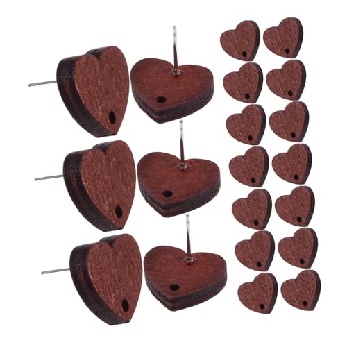 OUNONA 20stücke Holz Ohrringe Diy Unbehandeltes Holz Herzförmige Ohrstecker Blanko Ausschnitte Zubehör Zur Herstellung Von Ohrschmuck Für Damen Und Mädchen OUNONA 20stücke Holz Ohrringe Diy Unbehandeltes Holz Herzförmige Ohrstecker Blanko Ausschnitte Zubehör Zur Herstellung Von Ohrschmuck Für Damen Und Mädchen von OUNONA