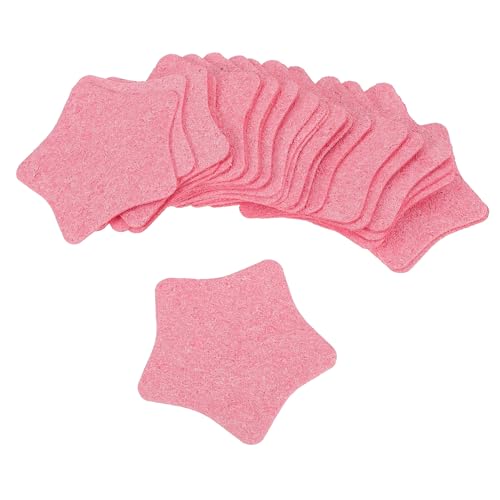 OUNONA 25 Stück Natürliche Dicke Reinigungspads für Gesicht Hautfreundliche Make Up Entferner Pads Sanfte Gesichtsreinigung Wiederverwendbare Baumwollpads für Tägliche Anwendung und von OUNONA