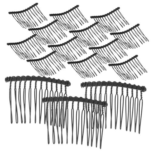 OUNONA 25 Stück Teiliges Metall Haarkamm Zahn Steckkämme für Damen Vielseitige Seitenkämme zum Hochstecken Eleganter Brautschmuck Langlebige Haarschmuck Accessoires für Alltag und von OUNONA