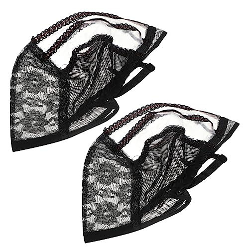 OUNONA 2Stücke Atmungsaktive Perücke Kappen Elastische Netz Haarkappen für Damen Wiederverwendbare Perückenköpfe für Sommer und Bequemes von OUNONA