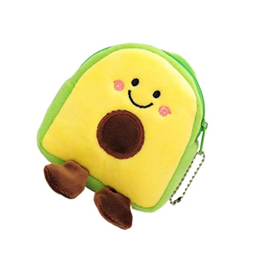 OUNONA 2Stücke Avocado Mini Geldbörse im Cartoon Design für Kleingeld Lippenstift Robustem Damen von OUNONA