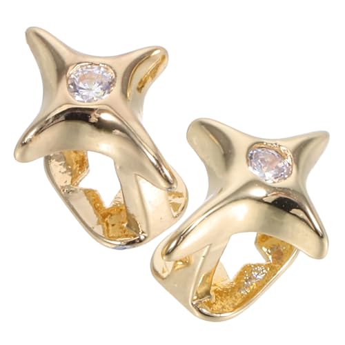 OUNONA 2stücke Zahngrills Sternen Zahnschmuck Für Cosplay Party Und Alltag Vielseitiger Metallzahngrill Mit Strasssteinen Für Modisches Styling von OUNONA