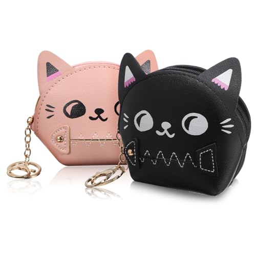 OUNONA 2Stücke Geldbörse für Kätzchen Süßes Schlüssel und Münztäschchen Praktische Aufbewahrungstasche für Reisen und Alltag für Rucksack und Handtasche OUNONA 2Stücke Geldbörse für Kätzchen Süßes Schlüssel und Münztäschchen Praktische Aufbewahrungstasche für Reisen und Alltag für Rucksack und Handtasche von OUNONA