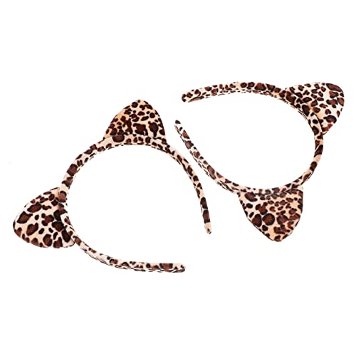 OUNONA 2stücke Katzenohr-stirnbänder Haarband Mit Ohren Für Mädchen Cosplay Tierkostüm Stirnband Ohren-stirnband Entzückende Stirnbänder Für Alltag Und Partys von OUNONA