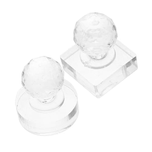 OUNONA 2stücke Augen Make-up Stempel Werkzeug Lidschatten Presse Blush Reparatur Quadratisches Rundes Presswerkzeug Für Kosmetik Multifunktionale Lösung Für Augen Make-up Essentials von OUNONA