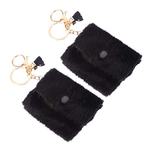 OUNONA 2stücke Candy Color Mini Coin Keychain Bags Schlüsselanhänger Für Münzen Langlebiges Design Zum Organisieren Von Schlüsseln Kleinigkeiten Praktische Accessoires Für Taschen von OUNONA