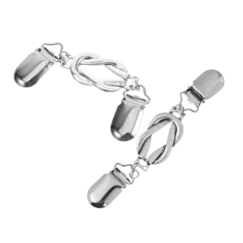 OUNONA 2stücke Kleiderklammer Für Damen Pullovernadeln Zum Anpassen Schalklammern Aus Legierung Kragenklammer Für Hemd Und Kleid Krawattenklammer Einfach Zu Tragen von OUNONA