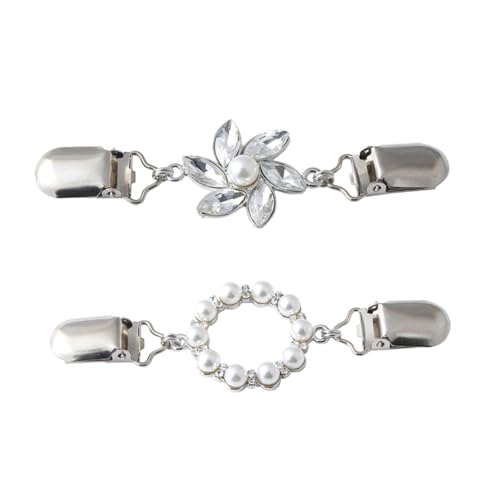 OUNONA 2Stücke Vintage Kleidung Clips für Damen Hochwertige Brosche Clips für Pullover Strickjacken Schals Modeaccessoires zur Dekoration der Kleidung von OUNONA