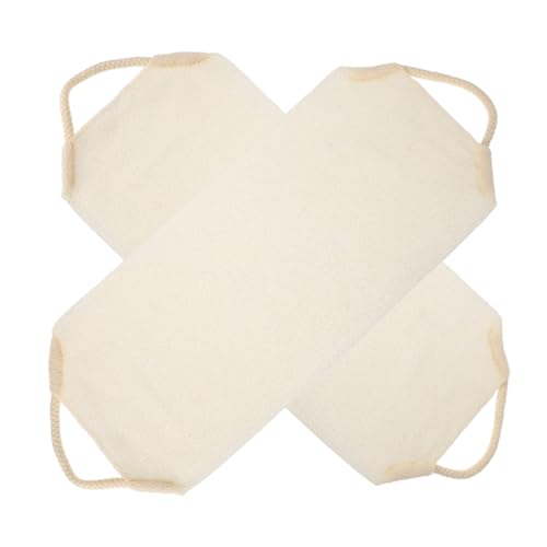 OUNONA 2pcs Stretchable Peeling Back Scrubber Handtuch Langes Streifen Deep Clean Peeliator Für Einfache Beinbeinbein -scrubbingfamilie Essentielles Badezubehör Beige Beige von OUNONA