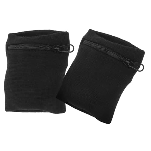OUNONA 2stücke Handgelenk-geldbörse Mit Reißverschluss Sportarmband Für Fitnessstudio Und Outdoor-aktivitäten Schweißabsorbierendes Armband Mit Handy-Halter Für Handgelenk Für Hand Und von OUNONA