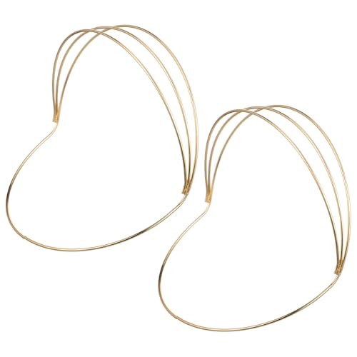 OUNONA 2stücke Krone Diy Rahmen Einfache Tiara Basis Haar Dekor Diy Hochzeit Kopfschmuck Bastelset Für Tiara Machen Krone Unterstützung Für Accessoires von OUNONA