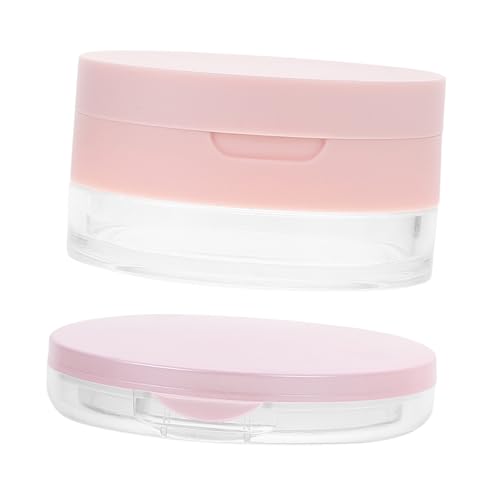 OUNONA 2stücke Leere Kissen Kompakte Fall Kleine Make-up Behälter Kompakte Behälter Mit Spiegel Für Losen Puder Körperpuder Mit Elastischem Netz Und Minispiegel-design von OUNONA